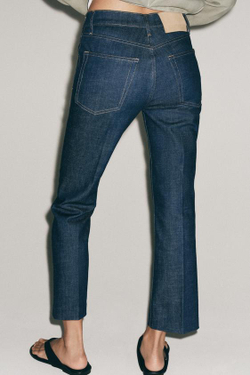 ZARA ДЖИНСЫ BOOTCUT СО СРЕДНЕЙ ПОСАДКОЙ — ZW COLLECTION, ВЫЦВЕТШИЙ СИНИЙ