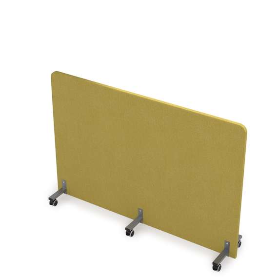 011.МП.1611 Акустическая мобильная перегородка на колесных опорах (1600*377*1100)
