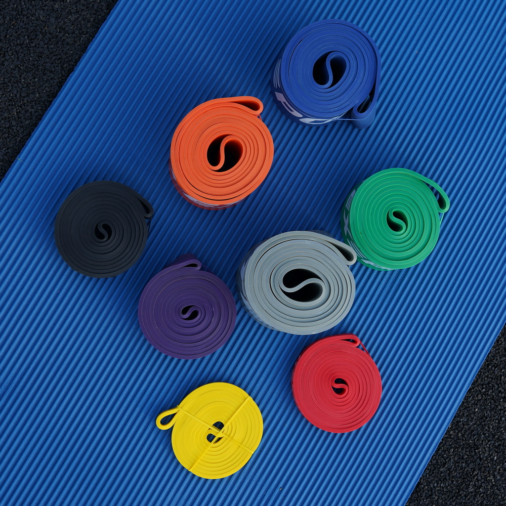 ITEX SPORT резинка для подтягивания на турнике, эспандер ленточный синий (сопротивление 30-80 кг), оптом
