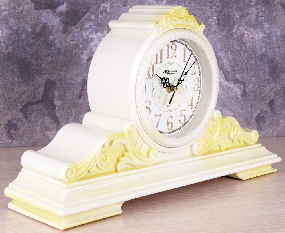 Настольные часы MIRRON, интерьер, белый