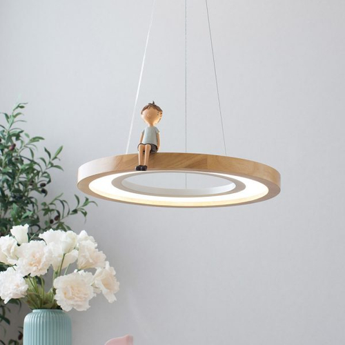 Подвесной светодиодный светильник Home Light Астерия MMD-LED D259-1-24W 4000K дерево