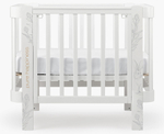Детская кроватка-трансформер Happy baby Mommy Love в комплекте с расширением 160х70 white