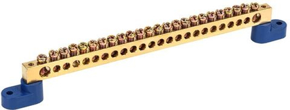 Шина N "ноль" на двух угловых изоляторах ШНИ-8х12-24-У2-С IEK