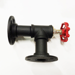 Кронштейн для настенных полок из стали и чугуна в стиле Лофт белого цвета