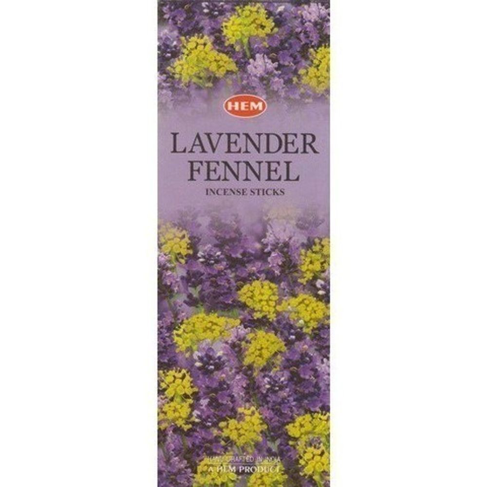 HEM Lavender Fennel шестигранник Благовоние Лаванда Фенхель