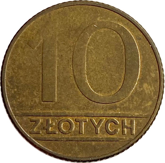 10 злотых 1989 Польша