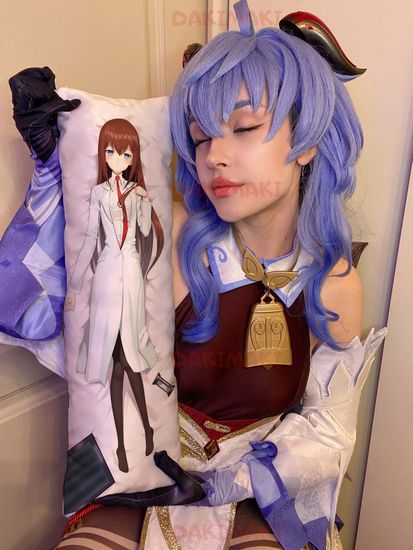 Мини дакимакура Курису Макисе из Врата Штейна арт. M0135, 60х20 см