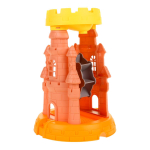 Набор для игры в песок: (6 предм.) совок,грабли,2 форм.,сет. YF3633