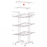 Сушилка для белья напольная вертикальная 64*72*167см TM0035