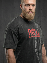 Футболка хлопковая мужская оверсайз LEGENDA Рать черная