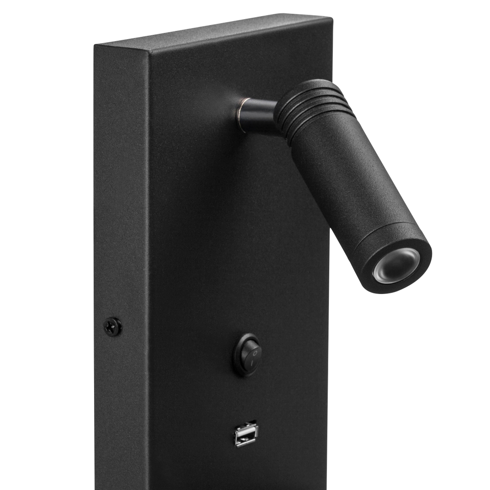 808527 Бра MURO 3W LED 240LM ЧЕРНЫЙ 3000K