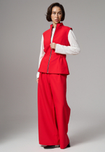 Жилет на молнии красный