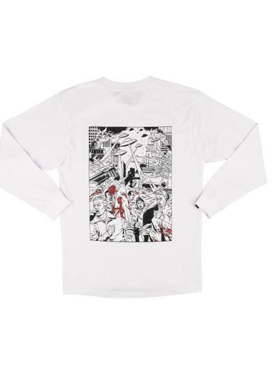 Лонгслив HOOK Номерси белый