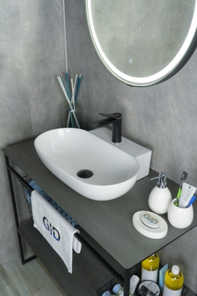 Раковина Gid N9234 51133 накладная белая 56x39x12.5