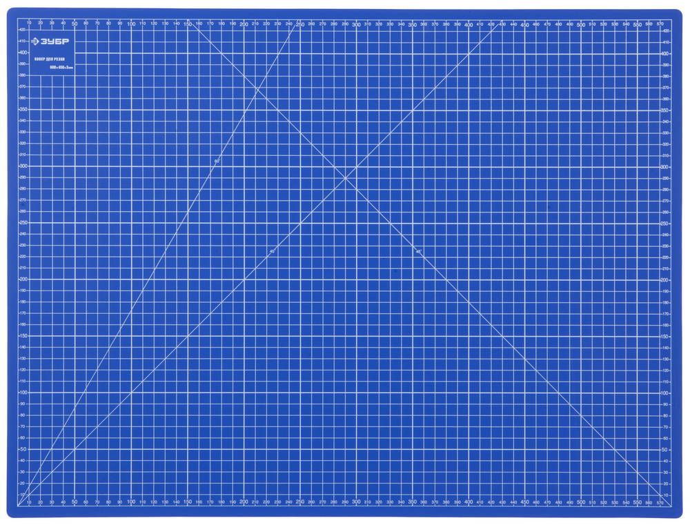 Коврик ЗУБР ″ЭКСПЕРТ″, непрорезаемый, 3мм, цвет синий, 600х450 мм