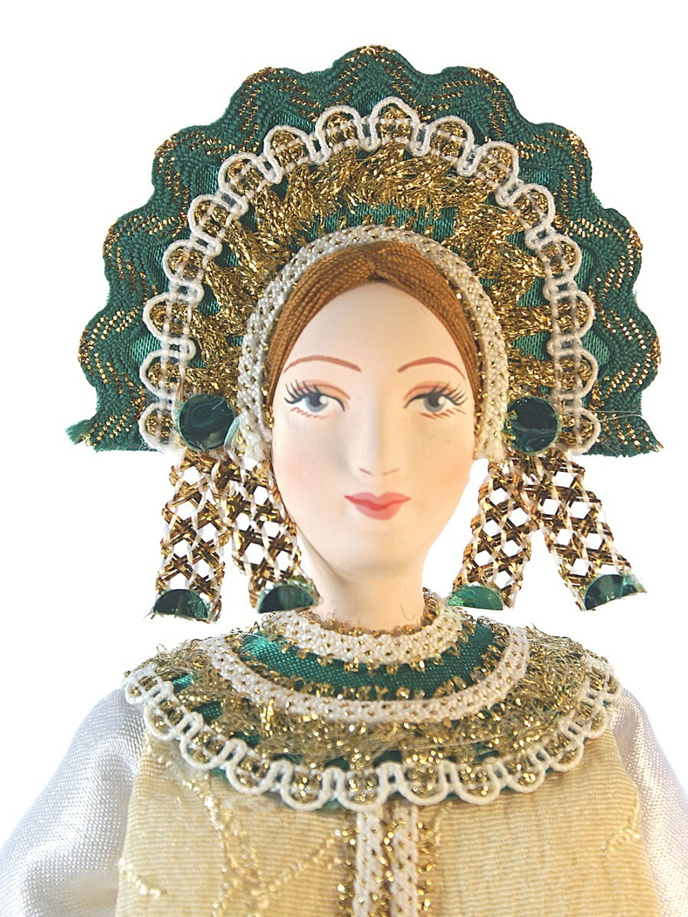 Кукла коллекционная в праздничном девичьем костюме