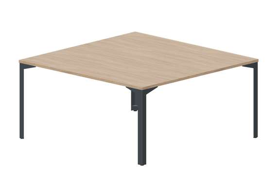 Составной стол на 2 рабочих места 158х156,6х75см, без отверстий