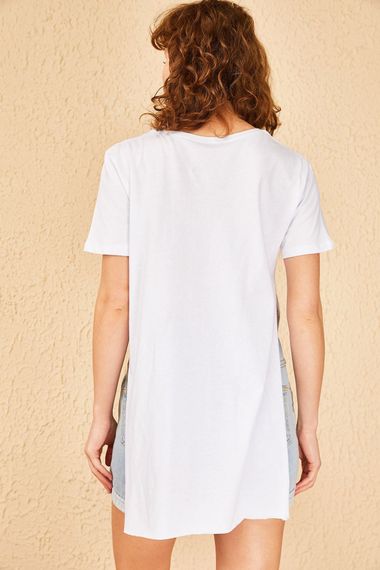 Qadın üçün ağ t-shirt 10501028