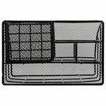 Органайзер для косметики и мелочей металлический 5 секций, MONTE VITA, 140х220х127 мм, чёрный, 272478