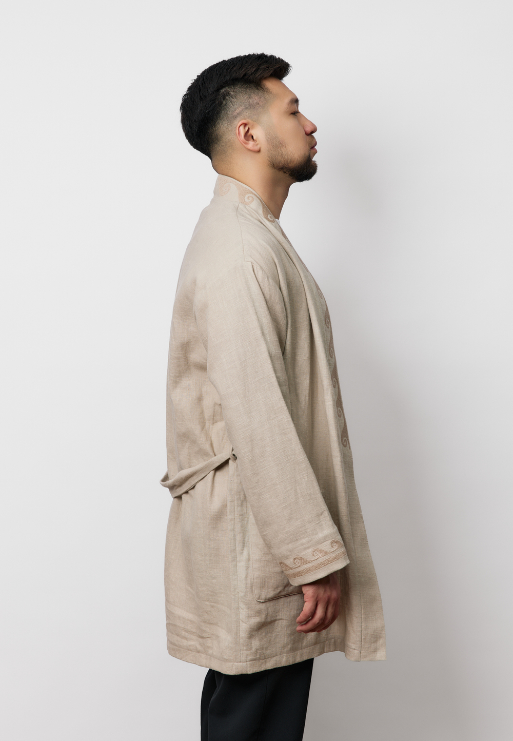 Шапан льняной OYU TOLQYN BEIGE