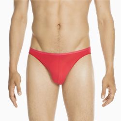 Мужские трусы слипы красные HOM PLUMES Micro Briefs 404756_404063