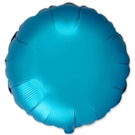 Фольгированный шар-круг, сатин, в синих оттенках, 46 см