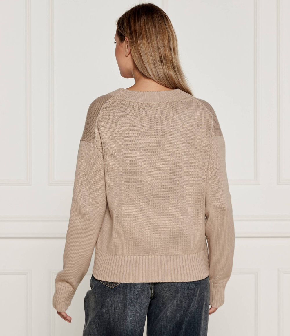 Свитер EMBRO BADGE CALVIN KLEIN JEANS - бежевый(J20J224632)