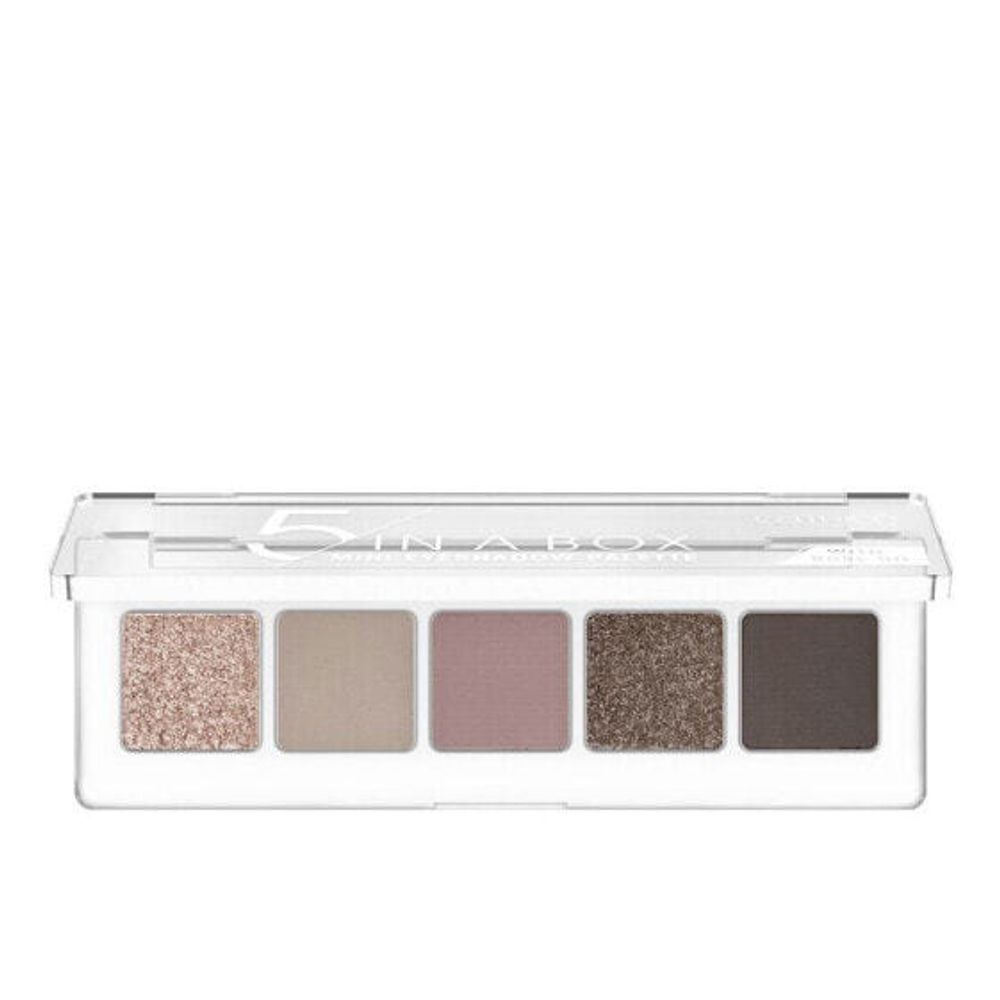 Тени 5 IN A BOX mini eyeshadow palette #020-soft rose look