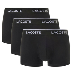 Мужские спортивные боксеры Lacoste Cotton Stretch Jersey 3P - black/black/black