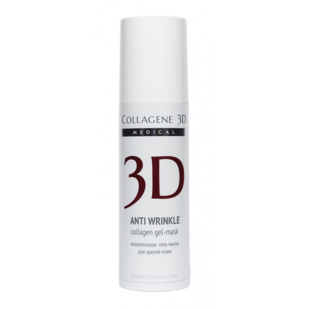 Гель-маска для лица с плацентолью для зрелой кожи Medical Collagene 3D Anti Wrinkle (проф) 30мл