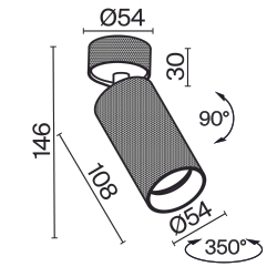 Потолочный светильник Technical C082CL-01-GU10-MG