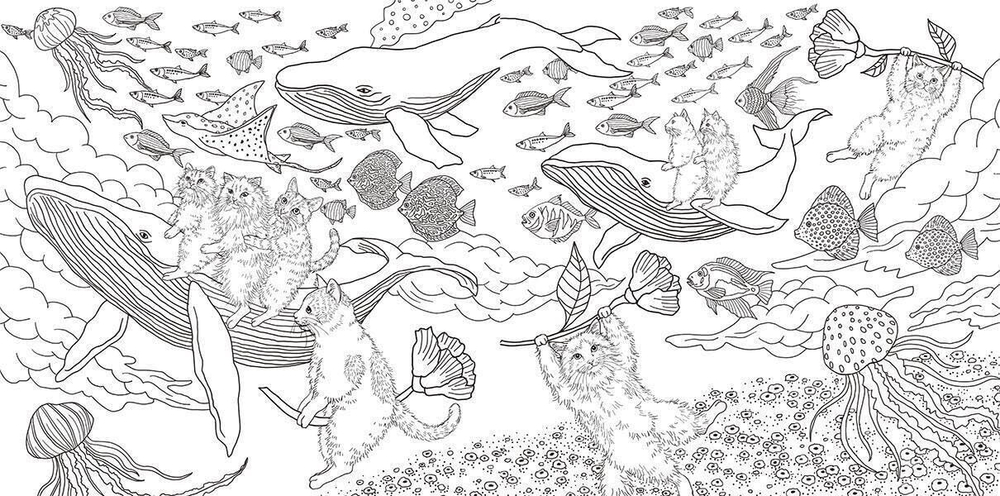 Cats and Friends of Fairyland. Coloring Book