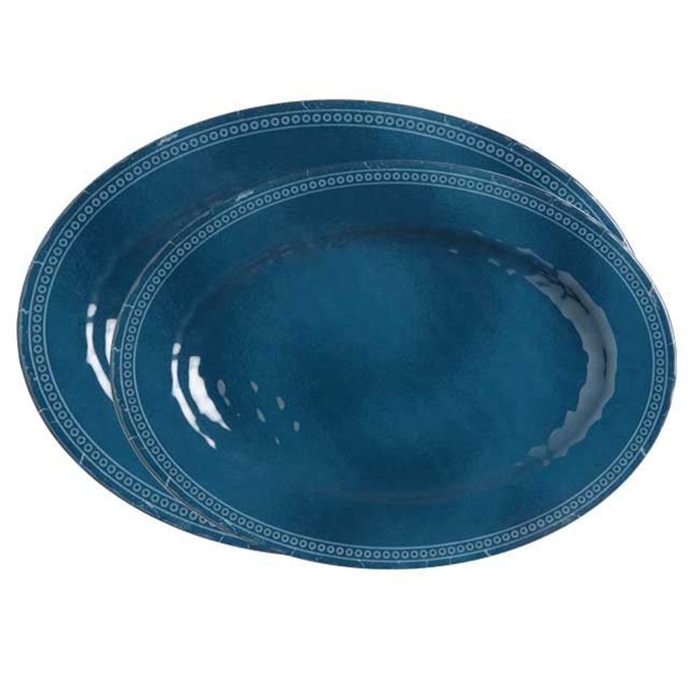 Овальные тарелки Harmony, синие (10265964)