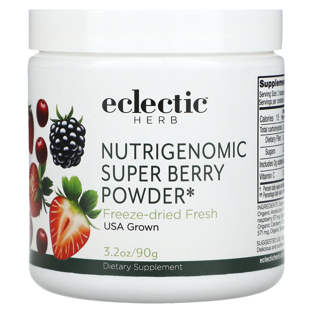 Eclectic Herb, Nutrigenomy, суперягодный порошок, 90 г (3,2 унции)