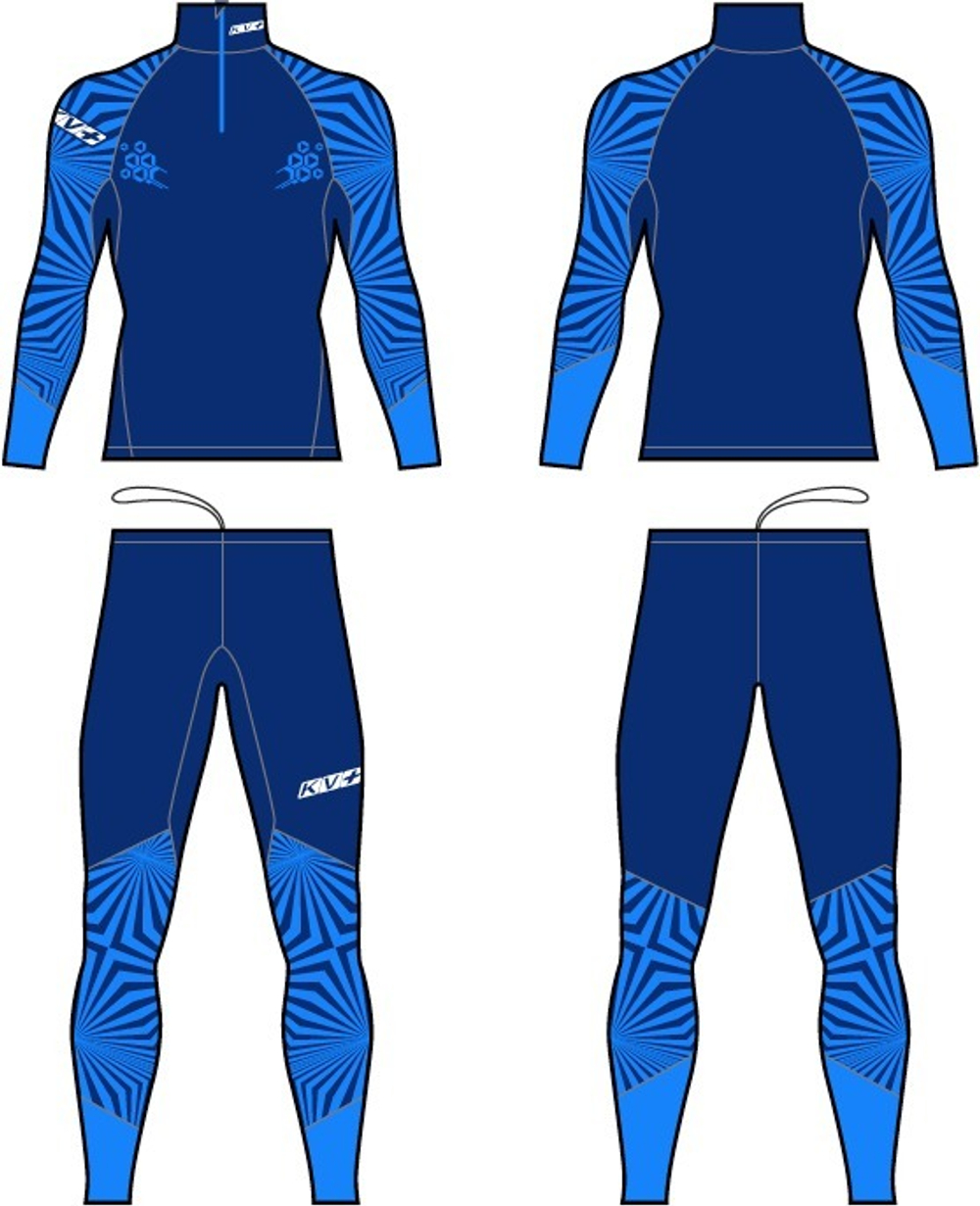 Гоночный комбинезон KV+ LAHTI dark blue\blue 21V118.42
