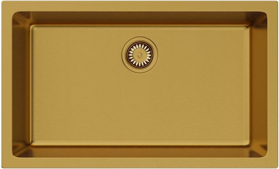 Мойка Omoikiri Okinoshima 76-U/I-G Matt Natceramic/золото