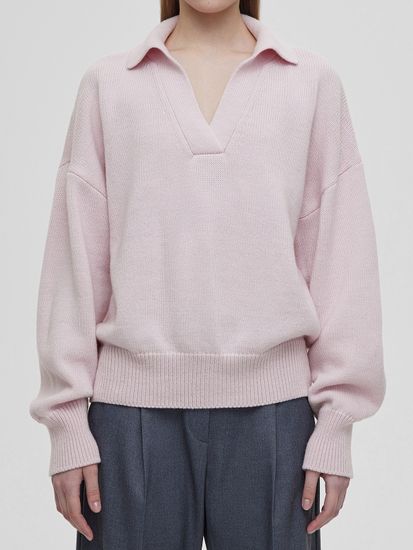 AIM свободного кроя, розовый. 50% шерсть мериноса.