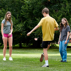 Мяч для футбэга Classic 55мм персик-оранжевый 26п