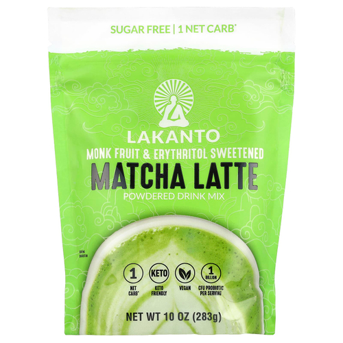 Lakanto, Матча латте, смесь для порошковых напитков, 283 г (10 унций)
