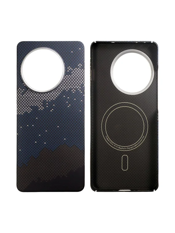 Карбоновый чехол для Oneplus 13R / Ace 5 / Ace 5 Pro с MagSafe Галактика (Galaxy)
