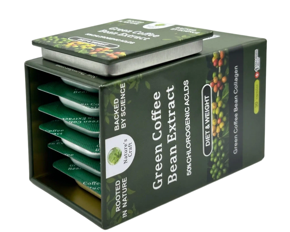 GREEN COFFEE BEAN EXTRACT капсулы в блистерах
