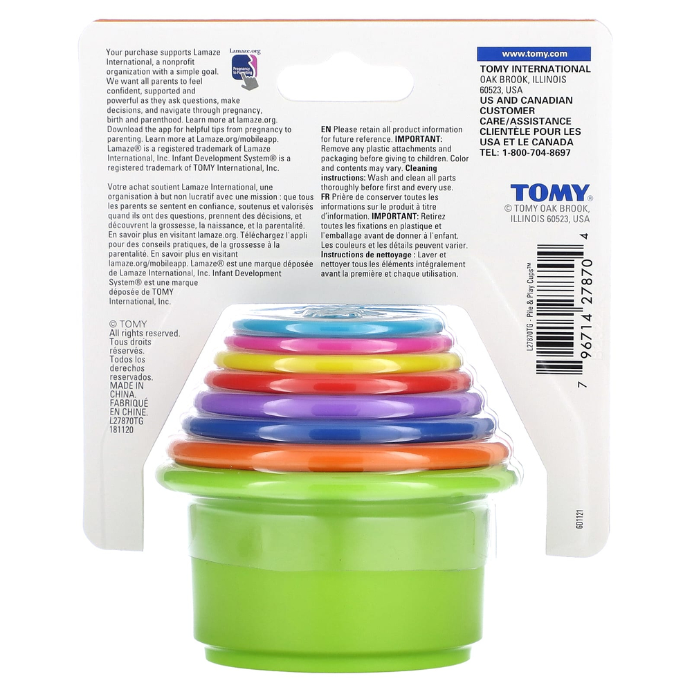 Lamaze, Набор чашек для игр и игр, от 6 месяцев`` из 8 предметов