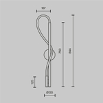 Настенный светильник (бра) Maytoni MOD146WL-L12B3K