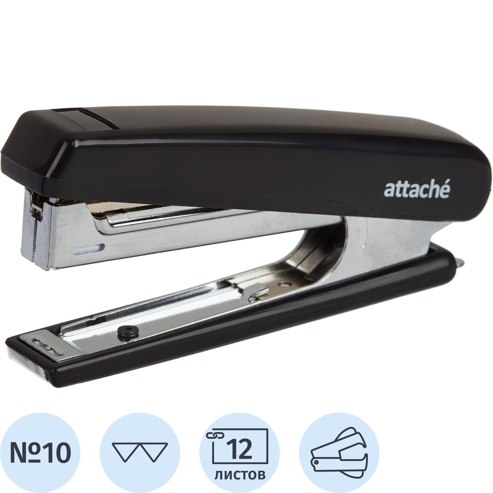 Степлер ATTACHE 8209 (N10) до 12 лист. черный антистеп