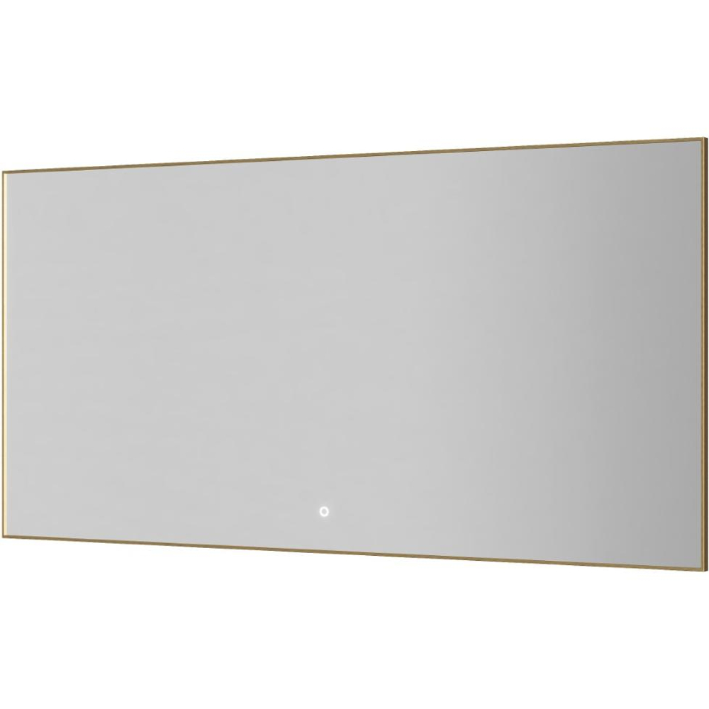 Зеркало прямоугольное Armadi Art Modern 140*70см 543-140-MG подсветка, сенсор, антизапотевание, MATT GOLD
