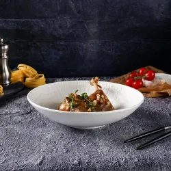 Салатник 1000 мл d 24 см h5,7 cм White Raw Wood P.L. Proff Cuisine [4]