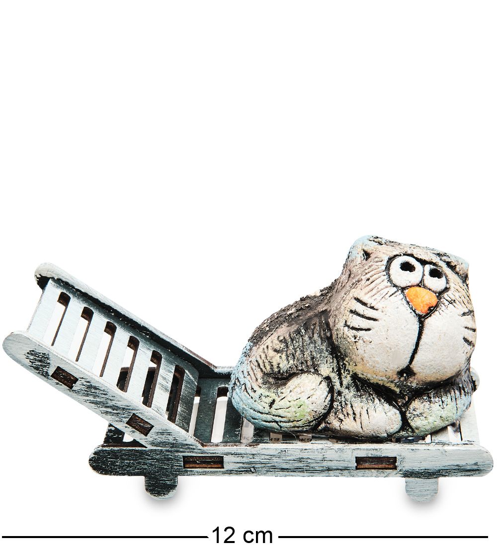 КоКо Шамель KK-681 Фигурка «Кот на лежаке» шамот