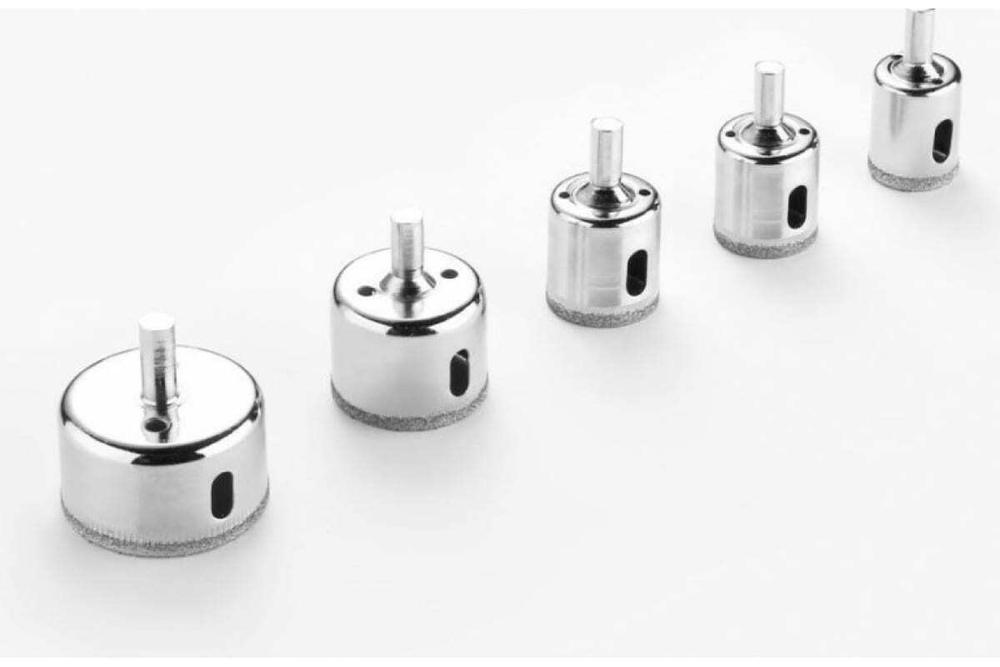 Набор алмазных коронок DHS01 по стеклу и керамике (6-50 мм; 15pcs) DEKO
