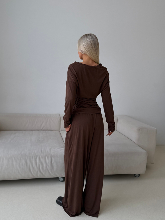 Трикотажный костюм Spring шоколад