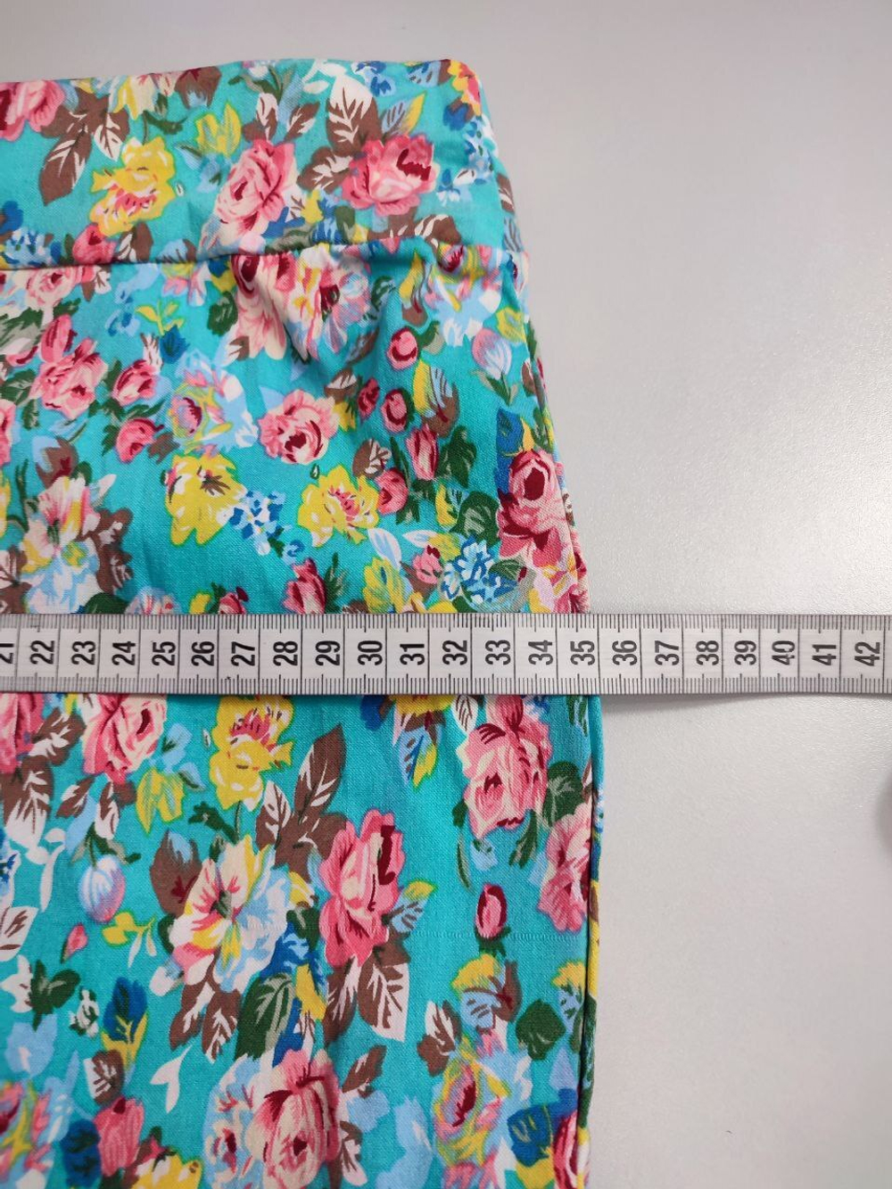 Юбка с цветочным принтом 40 размер